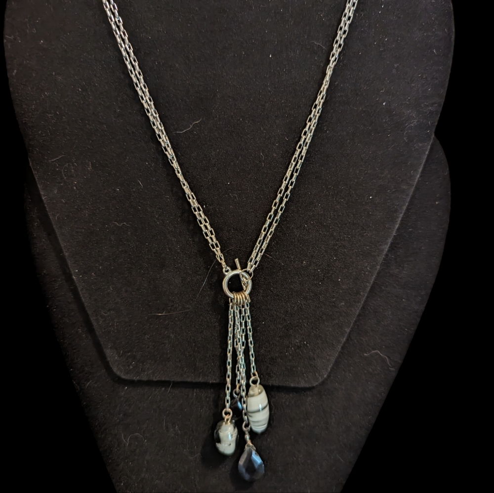 Vintage Lariat w/Glass Beads